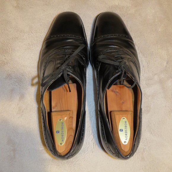 Foster & Son Black Leather Balmoral Wingtip Oxfords Size US 10.5 UK 9.5 Balmoral main image 4